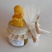 bomboniera battesimo - vasetto miele 45 gr e CANDELINA in cera d'api  (opzione 125 e 250 grammi con spargimiele o senza)