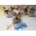 Bomboniera Santa Cresima vaso miele 125 gr o 250 gr scatola in pvc - decorazione: albero della vita in legno