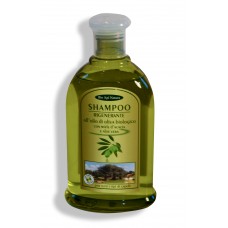 Shampoo rigenerante all'olio di oliva biologico con miele d'acacia e aloe vera 