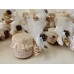 Bomboniera Matrimonio in vasetto miele 125gr decorazione pigna naturale