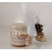 bomboniera per matrimonio vaso miele 125 gr - decorazione: pigna naturale