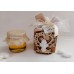 Bomboniera Prima comunione - decorazione Albero della vita con angelo - con scatola cartone bio - vasetto miele 125 gr o 250 gr
